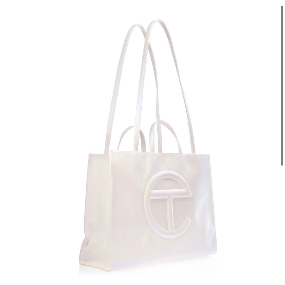 Large Telfar Shopping Bag  Pearl